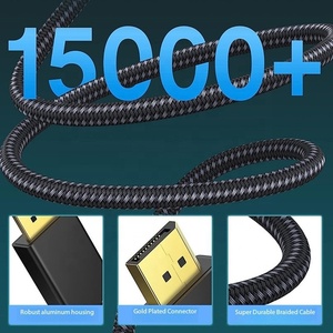 Factory <span class=keywords><strong>DisplayPort</strong></span> a <span class=keywords><strong>DisplayPort</strong></span> <span class=keywords><strong>Cable</strong></span> 1,4 Chapado en oro de alta definición 8K 60Hz <span class=keywords><strong>4K</strong></span> HDR <span class=keywords><strong>144Hz</strong></span> <span class=keywords><strong>Cable</strong></span> de conexión de video <span class=keywords><strong>Cable</strong></span> DP - Product Image 3