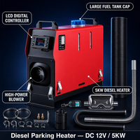 5KW Dizel Park Isıtıcısı 12V 24v 220v Akülü Taşınabilir Hava Isıtıcısı Karavan Kamp Aracı Kamyon Otonom Dizel Park Isıtıcısı