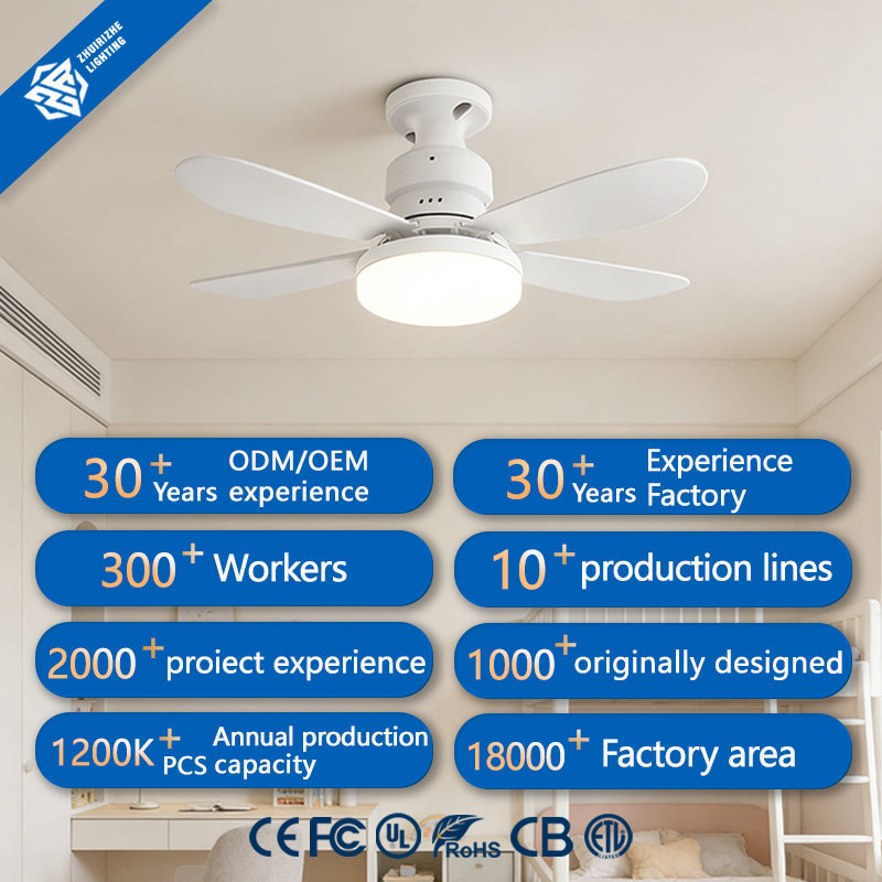 Modern LED Ceiling Fans 6 Blades Remote Control AC DC Motor Agi32 Layout 3-Speed Circuitry Design