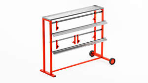 Venta al por mayor, eficiente, duradero, 40-2-022 BUWO, carrito de rollo de papel, 2 niveles con estante - Product Image 4