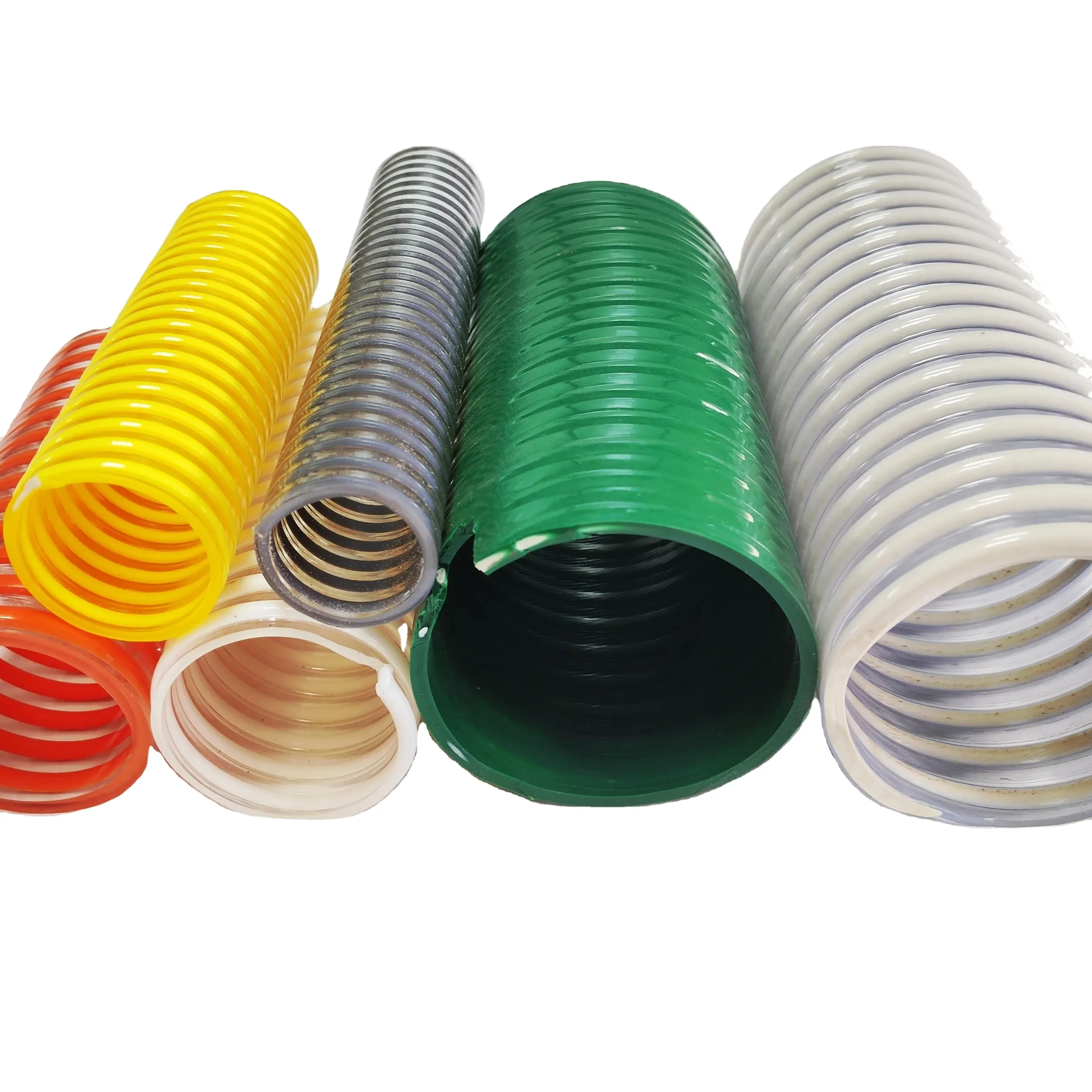 3 pouces 76mm Flexible Plastic PVC Helix Water Pump Suction Discharge Spiral Tube Hose