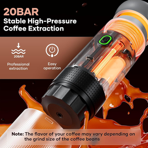เครื่องชงกาแฟเอสเปรสโซแบบพกพาขนาดเล็กสำหรับใช้งานกลางแจ้ง พร้อมระบบทำความร้อนอัตโนมัติ ใช้กับกาแฟแคปซูล มาพร้อมกระเป๋าพกพาทนทาน เหมาะสำหรับการเดินทางเพื่อธุรกิจและกิจกรรมกลางแจ้ง - Product Image 2