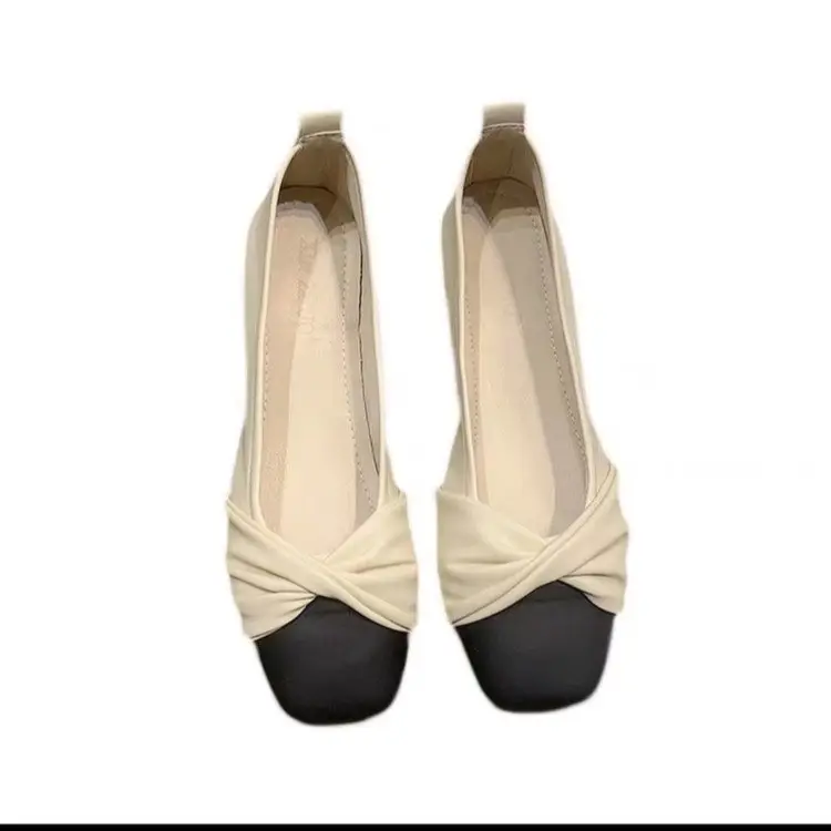 Kadınlar için lüks düz bayan elbise ayakkabı terlik moda trendi terlik sandalet sivri burun ofis ayakkabı