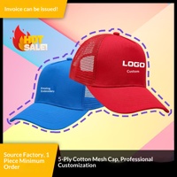 Casquette de camionneur personnalisée en coton 100% à 5 panneaux, 4 saisons, voyage, publicité extérieure, chapeau de soleil