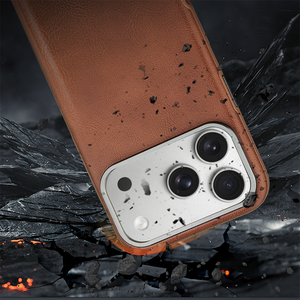 New PU Leather Magnetic Cell Phone <b>Case</b> for <b>iPhone</b> 17 <b>12</b> 13 Pro Max 14 15 16 Plus 17 Air Wireless Charging Protective Back Cover - Product Image 3