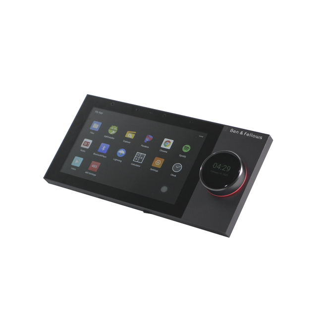 2*25 Watts 7-Inch Bluetooth Wall Amplifiers Multi-home Smart Audio Class-D Amplifier With Tuya/Micro-USB/TF