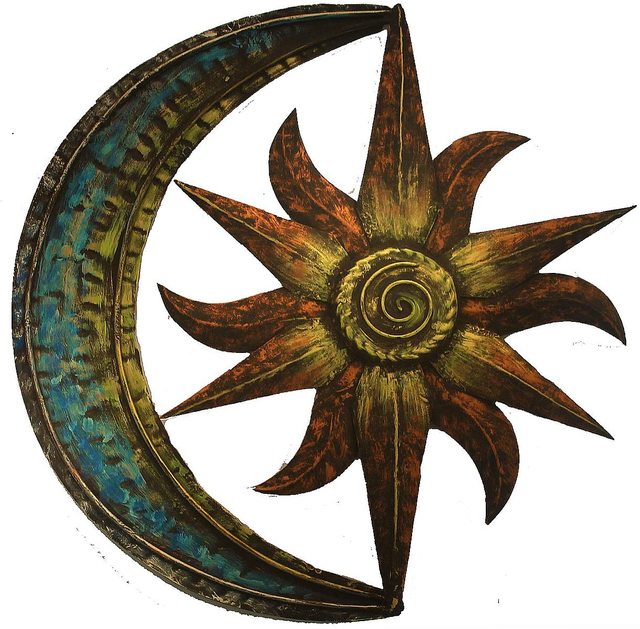 Custom logo Elegant Design  Metal Wall Art Moon Star Shape Iron Showpiece Tv Background Modern Retro Baby Anime Wall Decor
