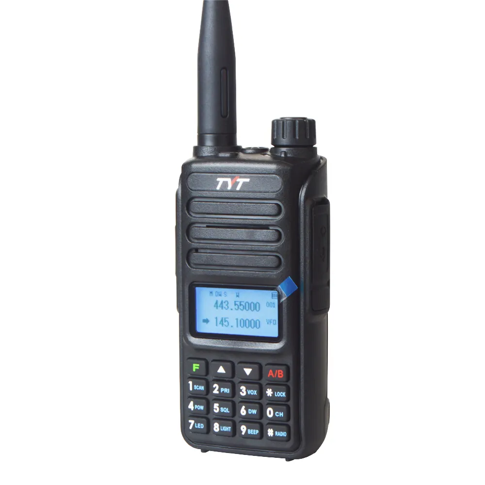 TH-UV98 10W VHFUHFデュアルバンドスクランブラーVOXFMアナログハンドヘルドトーキートランシーバーTYTポータブル双方向ラジオ10km200CH