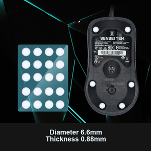 0,88mm uso general vidrio redondo ratón Skatez Ultraglide PTFE ratones pies pegatinas almohadillas - Product Image 3