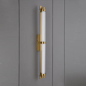 Nordique moderne longue bande verre applique murale postmoderne salon fond décor hôtel Villa <span class=keywords><strong>couloir</strong></span> minimaliste applique murale - Product Image 2