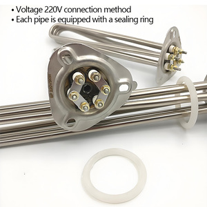 Calentador de lavavajillas con brida triangular elemento inmersión acero inoxidable 304 calentadores de agua - Product Image 4