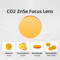 Lentille de focalisation laser CO2, diamètre 19 mm, CVD ZnSe, plano-convexe, FL 38,1 50,8 63,5 76,2 95,25 101 127 190 mm pour machine de découpe laser CO2