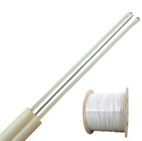 Cable de Fibra Óptica de 1 Núcleo Marca HANLI, Cable de Bajada FTTH, Cubierta GJXH Lszh, 1.0*2.0mm