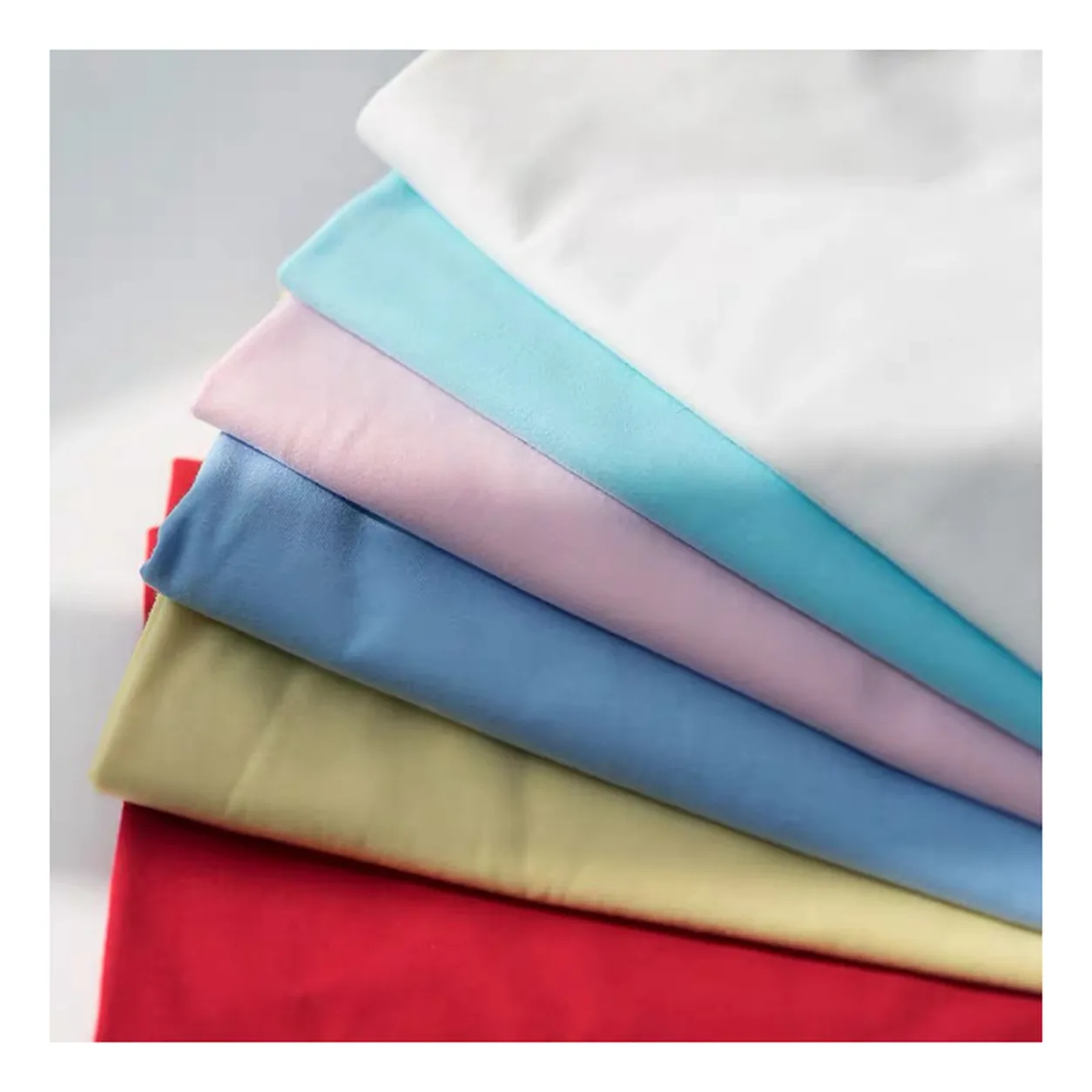 High Quality Plain Dyed 100% Cotton Single Jersey Knit Fabric for T shirt
