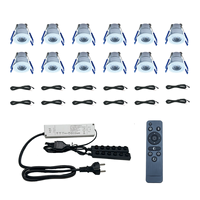 Kits de projecteurs LED encastrés pour véranda 3Wx12PCS - Lampes spot pour balcon et véranda