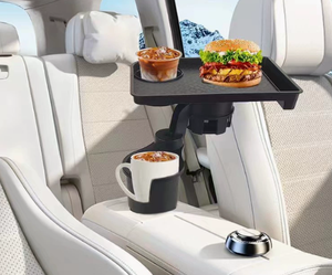 Organizador de Asiento de Coche con Portavasos, Rotación de 360°, Bandeja de Viaje para Niños, Organizador de Aperitivos, Bandeja de Viaje para Asiento de Coche, Soporte para Teléfono - Product Image 6