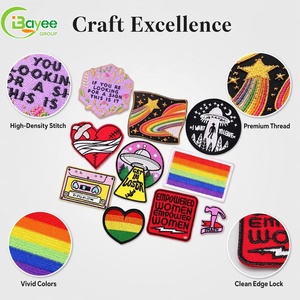 Washable and Durable Chenille Iron-On PVC Embroidery Spot Patch Laser Cut Flat Towel Design for Felt Base Back Lining Hat - Product Image 1