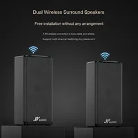 Barre de son A18 entièrement sans fil DSP Atmos pour Home Cinéma et KTV, système d'enceintes TV 4K 60Hz LED Noir USB pour téléviseur HDTV 55 pouces