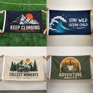 Drapeaux publicitaires d'entreprise pour promotion extérieure, événements, fêtes, décoration de club de <span class=keywords><strong>football</strong></span>, impression de logo, bannières personnalisées en polyester - Product Image 4