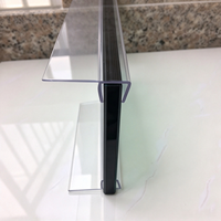 Bande d'étanchéité en forme de F en plastique PVC à ailettes souples de vente chaude pour le verre de douche