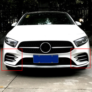 Mercedes-Benz A-Class Sport Grille And Fog Light Trim Matte Silver ABS For A180L A200L 2019 Retrofit Upgrade - Product Image 2