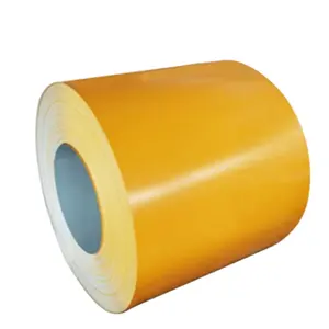 PPGI Cor personalização RAL 1003 1017 1023 2000 2004 2009 Galvanizado cor laranja amarela bobinas de aço revestidas