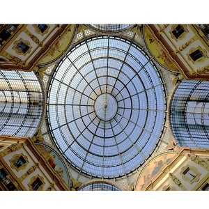 Ánh Sáng Kết Cấu Thép Trung Tâm Q345 Lớp Thông Tư Mái Vòm Kính Thép Carbon Hàn Cắt Uốn Dịch Vụ Thiết Kế Xây Dựng - Product Image 5