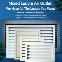 Lames de ventilation modernes en alliage d'aluminium Lishine, étanches pour l'extérieur, idéales pour les bureaux, entrepôts et ateliers
