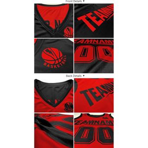 Maillot de basket-ball réversible personnalisé, uniforme de performance en maille, nom et numéro imprimés personnalisés pour hommes et garçons - Product Image 4