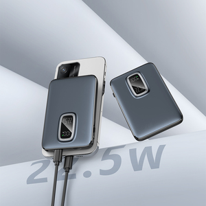 Ultra Mini Power Bank 5000mah With Built in Detachable <b>Cable</b> PD 22.5W Digital Display Fast <b>Charging</b> Power Bank - Product Image 1