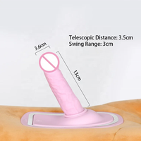 Unsichtbare Puppe mit Automatischer Teleskopkanone, Versteckter Simulierter Automatisch Einziehbarer Dildo, Teddybär-Vibrator für Frauen