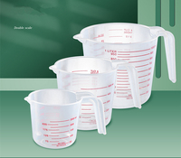 Ensemble de Mesure en Plastique de Qualité Alimentaire avec Logo Personnalisé, Gobelets à Shot Empilables, Outil de Cuisine pour la Pâtisserie, Carafe Transparente 250ml 500ml 600ml 1000ml