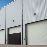 Porte à enroulement électrique robuste en alliage d'aluminium, résistante au feu, pour atelier et centre logistique, anti-choc