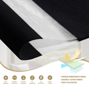 家庭办公酒店同色珠绳斑马百叶窗环保面料遮光滤光百叶窗 - Product Image 4