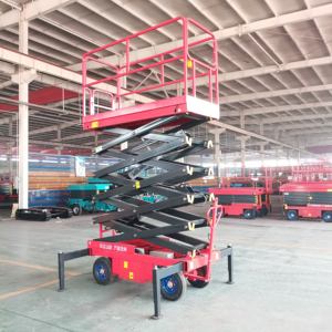 4M 6m 8m 10m 14m Elektrikli Çekilebilir Kaldırma Platformu, Kiraz Toplayıcı, Adam Kaldırıcı, Makaslı Platform, Mobil Manuel Hidrolik Hava Platformu - Product Image 4