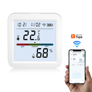 WALE New Design Digital <strong>LCD</strong> <strong>Display</strong> Backlight Temperature and Humidity Detector ABS Material Tuya Smart Home <strong>Sensor</strong> for Indoor - Product Image 1
