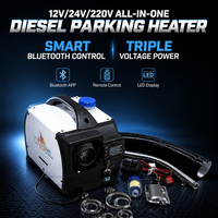 Chauffage au diesel pour bateau, voiture, camion, camping-car, camping, 24V 12V 220V 5kW, chauffages au diesel pour camions