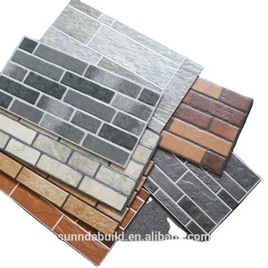 Azulejos de cerámica para pared Exterior rústica, diseños de <span class=keywords><strong>ladrillo</strong></span>, clinker mate, superficie rugosa, decoración interior para exteriores, jardín, 300x600 - Product Image 1