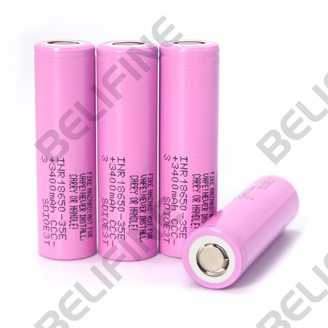 INR18650-35E 18650 Brand New Battery Cells 3500mAh for Flashlight