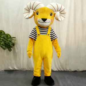 Disfraces de Mascota de Cabra Amarilla Divertida Hola - Material EVA, Uso Festivo, Disfraz Deportivo Unisex para Adultos - Product Image 1