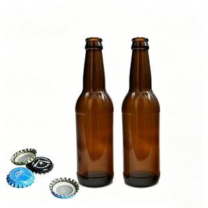 <span class=keywords><strong>12</strong></span> Onzas Botella de <span class=keywords><strong>Cerveza</strong></span> de Vidrio Transparente de Cuello Largo (350 ml), Botella para Bebidas con Tapa de Rosca - Product Image 5