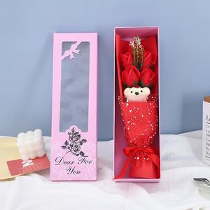 Gran oferta, 6 uds., ramo de flores de jabón, el mejor regalo para madre, novia, para graduación, decoración de Año Nuevo chino, caja de regalo incluida - Product Image 5