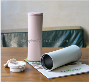 Phong Cách Mới 450Ml Kiểu Đẹp Dễ Thương Đôi Tường SS Chân Không Cách Nhiệt Chai Nước Tumbler Chân Không Flask Phích Với <span class=keywords><strong>Flip</strong></span> Top Nắp - Product Image 1