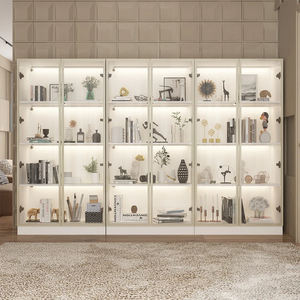 कारखाने प्रत्यक्ष टेम्पर्ड ग्लास नेतृत्व क्यूरियो कैबिनेट 2-डोर डिस्प्ले पर्यावरण के अनुकूल उच्च गुणवत्ता वाले लिविंग रूम का उपयोग प्रदर्शित करता है - Product Image 1