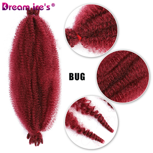 Afro Kinky Twist 16-30 pouces Tresses crochet pré-peluchées Cheveux de printemps Afro Twist Synthétique Crochet Tressage Cheveux Afro Spring Twist - Product Image 1