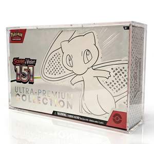 151 UPC Custom Modern UV Protection PTCG Acrylic Case Magnetic Top Display <b>Box</b> Pkmn Pack <b>Storage</b> Easy Assembly - Product Image 3