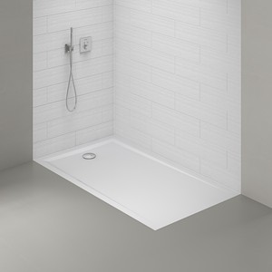 <span class=keywords><strong>MEBO</strong></span> Vente Flash Bac de Douche Rectangulaire Antidérapant en Pierre Artificielle Effet Ardoise Blanc pour Salle de Bain - Product Image 3