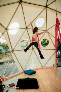 Tienda transparente de lujo para exteriores, carpa de techo de tragaluz, 10m, 15m de diámetro, gran <span class=keywords><strong>estudio</strong></span> de <span class=keywords><strong>yoga</strong></span> - Product Image 4