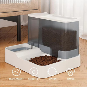 Comedero y Bebedero Automático 2 en 1 para Perros y Gatos, Resistente al Agua, para Uso en Exteriores, con Recipientes Desmontables de Plástico, Fácil de Limpiar, para Cachorros y Gatitos - Product Image 3