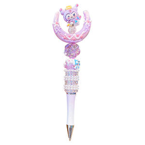 Bolígrafo de Gel de Plástico Neutro Giratorio con Cristales de Diamantes de Imitación de Sanrio, 0.5/1mm, Negro, Diseño de My <span class=keywords><strong>Melody</strong></span>, para Niñas - Product Image 5